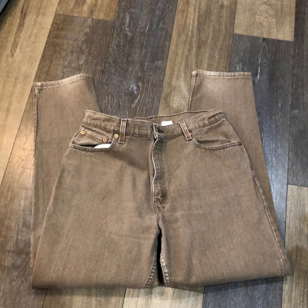 Levi's Straight Leg Jeans in Brown